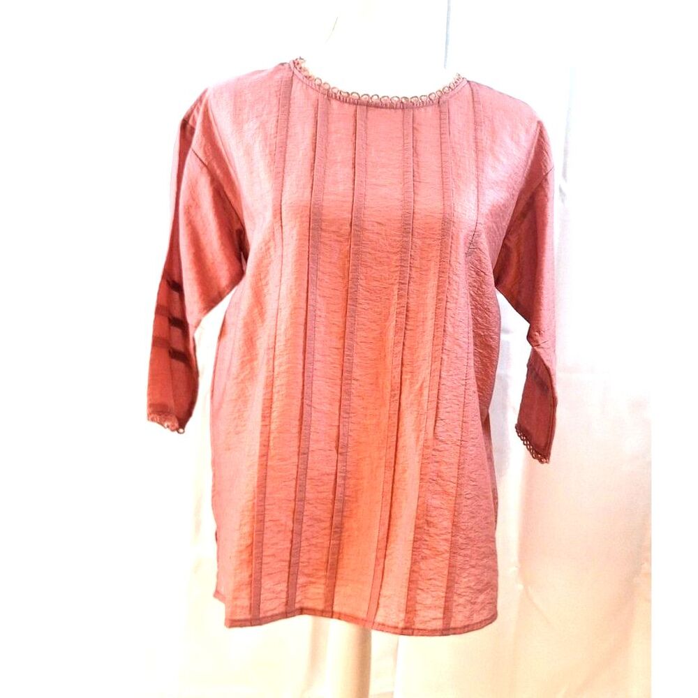 Sweet Salt Ladies Top Dusty Rose Pink 3/4 Sleeve Size 4